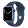 Apple Watch Series 7 41mm Blue Aluminum Case with Abyss Blue Sport Band