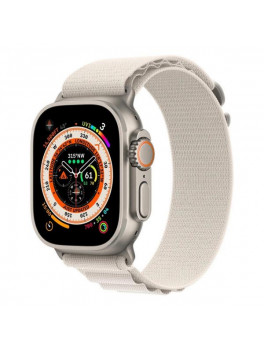 Apple Watch Ultra 49 мм Titanium Case, титановый/звездный Alpine Loop