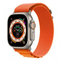 Apple Watch Ultra 49 мм Titanium Case, титановый-оранжевый Alpine Loop